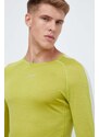 Функционална блуза с дълги ръкави Icebreaker 125 ZoneKnit в зелено
