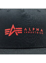 Шапка с козирка Alpha Industries AI.126912 Black/Red 94