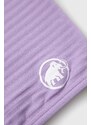 Кръгъл шал Mammut Taiss Light в лилаво с изчистен дизайн