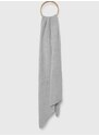 Вълнен шал Samsoe Samsoe в сиво с изчистен дизайн
