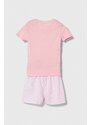 Детска пижама Polo Ralph Lauren в розово с десен