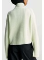 CALVIN KLEIN Knitwear Label Chunky Sweater J20J222250 LCE canary green