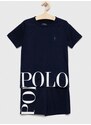 Детска пижама Polo Ralph Lauren в тъмносиньо с принт