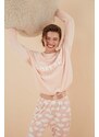 Пижама women'secret COZY CLOUDS дамска в розово 3136021