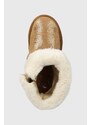 Детски велурени зимни обувки Shoo Pom в кафяво