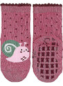 Розови ABS чорапи със силиконови стопери, с охлюв, Sterntaler - 2 чифта