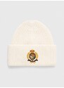 Вълнена шапка Polo Ralph Lauren в бежово от плътен трикотаж вълна 455931405