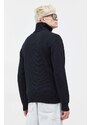 Вълнен пуловер GCDS мъжки в черно с поло