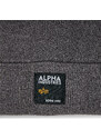 Шапка Alpha Industries Label Beanie 118934 Vintage Grey 684