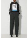 Памучен спортен панталон Heron Preston Stfu Os Sweatpants в черно с принт HWCH006F23JER0011001
