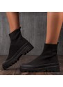 ExclusiveJeans Боти с чорап Selena, Черен Цвят