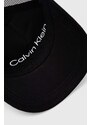 Шапка с козирка Calvin Klein в черно с апликация K50K511287