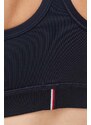 Спортен сутиен Tommy Hilfiger в тъмносиньо с изчистен дизайн WW0WW41077