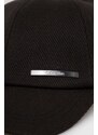 Шапка с козирка Calvin Klein в черно с изчистен дизайн K50K511309
