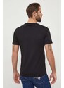 Памучна тениска Calvin Klein Jeans в черно с принт J30J324671
