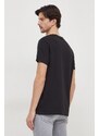 Памучна тениска Guess в черно с принт M4RI20 K8FQ4
