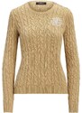 RALPH LAUREN Плетено Gassed Cotton-Sweater 200925325005 birch tan