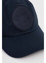 Памучна шапка с козирка BOSS в тъмносиньо с апликация 50509029