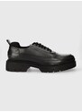 Кожени половинки обувки HUGO Denzel в сиво 50512707