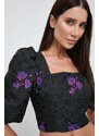 Блуза Custommade Saia в черно с десен 999442258