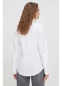 Риза HUGO дамска в бяло със стандартна кройка с класическа яка 50508203
