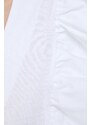 Памучна блуза Karl Lagerfeld в бяло с изчистен дизайн