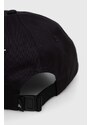 Памучна шапка с козирка Calvin Klein Jeans в черно с апликация K50K511463