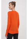 Вълнен пуловер Calvin Klein дамски в оранжево от лека материя K20K206792