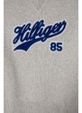 Детски памучен пуловер Tommy Hilfiger в сиво