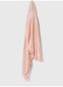 Тънък шал Tommy Hilfiger в розово с изчистен дизайн AW0AW15790