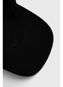 Шапка с козирка Karl Lagerfeld в черно с апликация 541123.805617