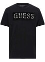 T-Shirt Ss Bsc Guess Velvet Logo Tee M4RI70K9RM1 jblk jet black a996