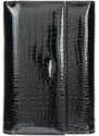 Дамски портфейл Delis, Aisling PT1199, естествена кожа, черен