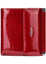 Дамски портфейл Delis, Aveline PT1204, естествена кожа, червен