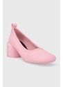 Обувки с дебел ток Camper Niki в розово с дебел ток K201617.003