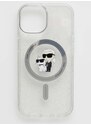 Кейс за телефон Karl Lagerfeld iPhone 15 6.1 в прозрачен цвят