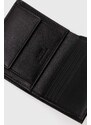 Кожен портфейл Guess SCALA мъжки в черно SMSCLE LEA22