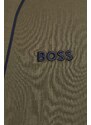 Памучен халат BOSS в зелено 50474105