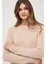 Вълнен пуловер Weekend Max Mara дамски в бежово от лека материя 2415361131600