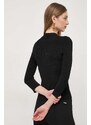 Пуловер Marella дамски в черно от лека материя 2413361044200
