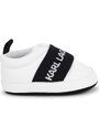 Бебешки маратонки Karl Lagerfeld в бяло