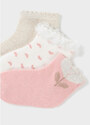 Комплект 3 чифта бебешки къси чорапи Mayoral за момиче
