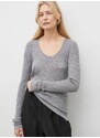 Вълнен пуловер By Malene Birger дамски в сиво от лека материя