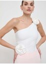 Боди Bardot дамско в бяло с изчистен дизайн