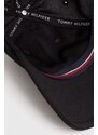 Шапка с козирка Tommy Hilfiger в черно с изчистен дизайн AM0AM12150