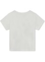 Детска памучна тениска Michael Kors в бяло