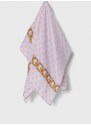 Тънък шал Guess NOELLE в лилаво с десен AW5113 POL03