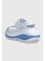 Чехли Crocs Classic Mega Crush Sandal в синьо с платформа 207989