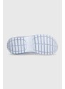 Чехли Crocs Classic Mega Crush Sandal в синьо с платформа 207989