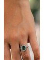 Marilyn Сребърен пръстен - Естествен Изумруд 2,60 ct